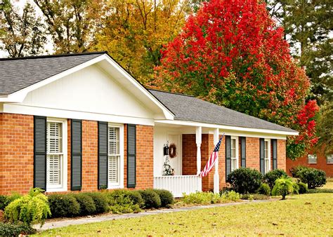 ranch style house metal siding|landscaping for ranch style house.